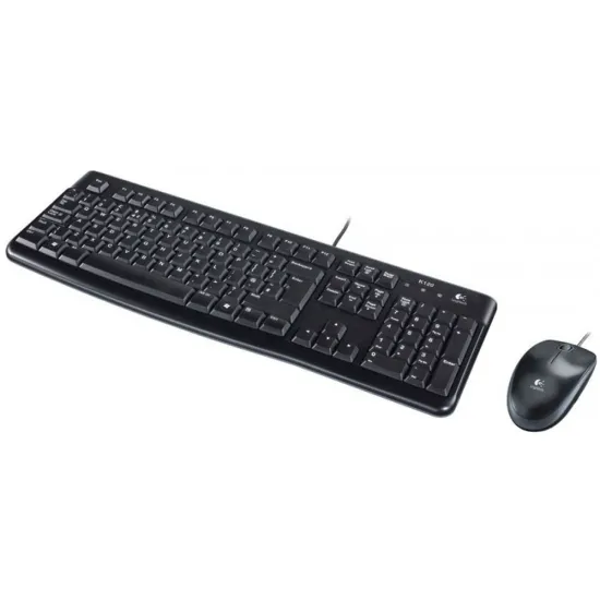 Clavier + Souris LOGITECH MK120 Filaire USB Noir