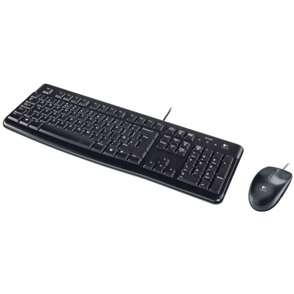 Clavier + Souris LOGITECH MK120 Filaire USB Noir