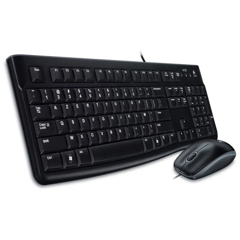 Clavier + Souris LOGITECH MK120 Filaire USB Noir