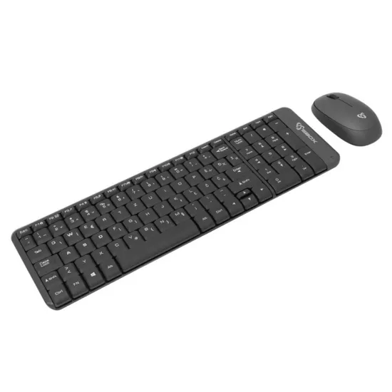 CLAVIER+SOURIS SANS FIL SBOX WKM-22 NOIR