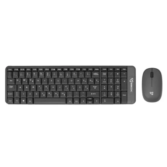 CLAVIER+SOURIS SANS FIL SBOX WKM-22 NOIR