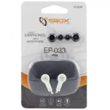 Ecouteurs+micro SBOX White EP-033W