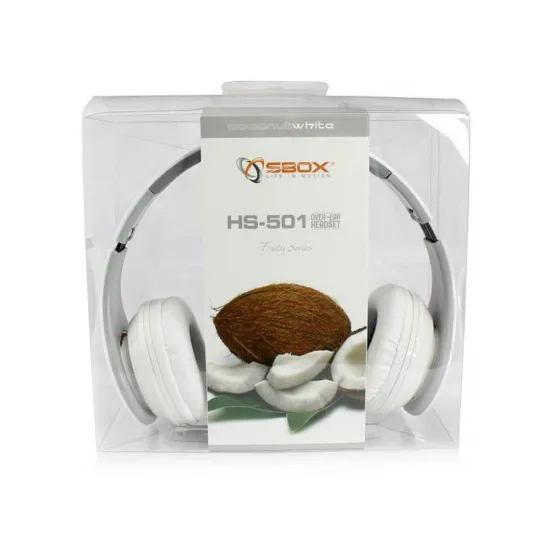 Micro Casque SBOX Filaire White HS-501W