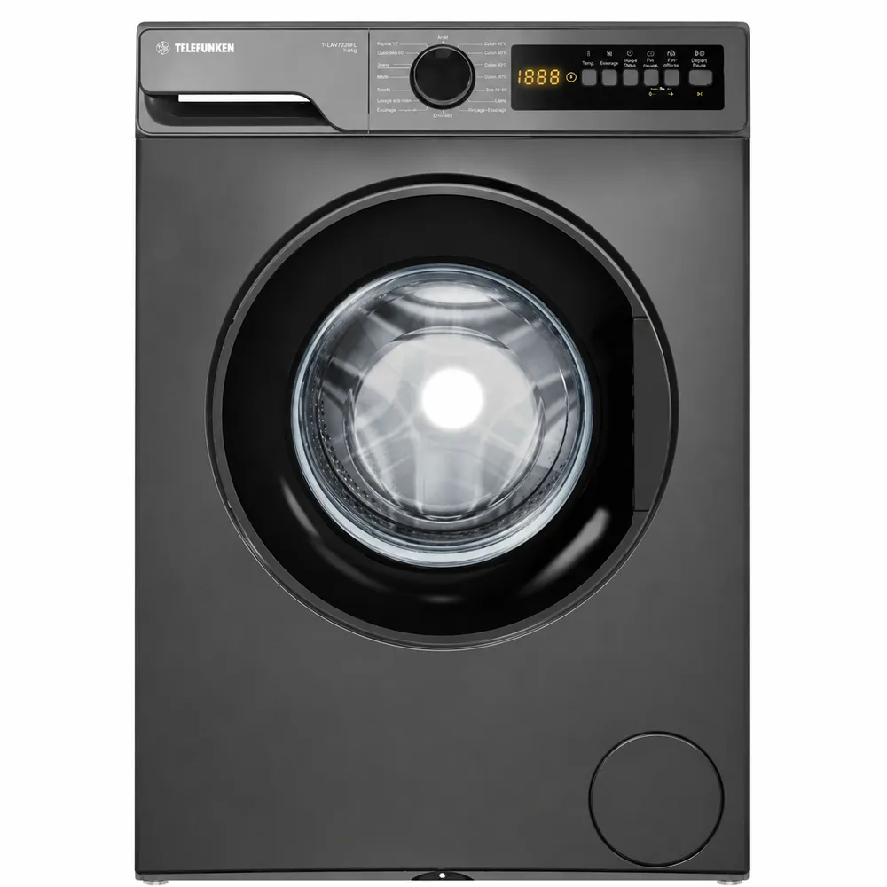 Machine à Laver Automatique TELEFUNKEN 8KG TL0812T2DG Gris