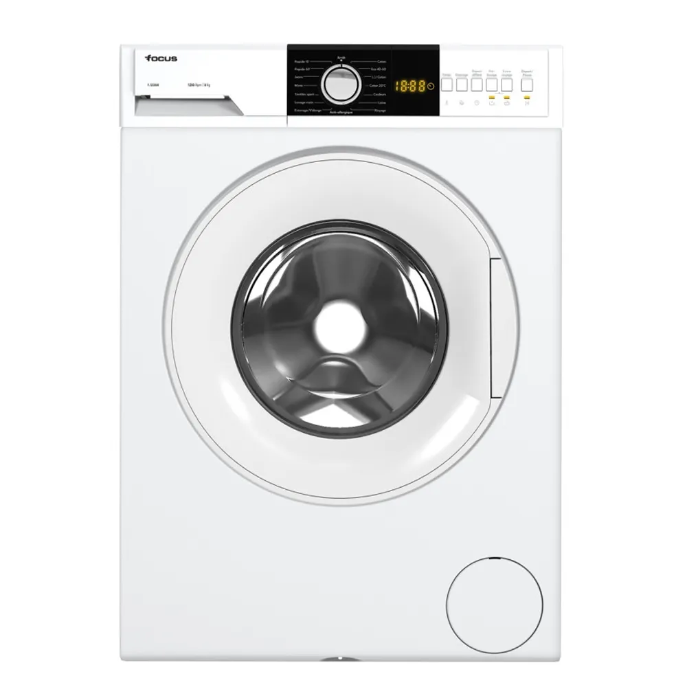 Machine À Laver Automatique FOCUS 8Kg F1208W Blanc
