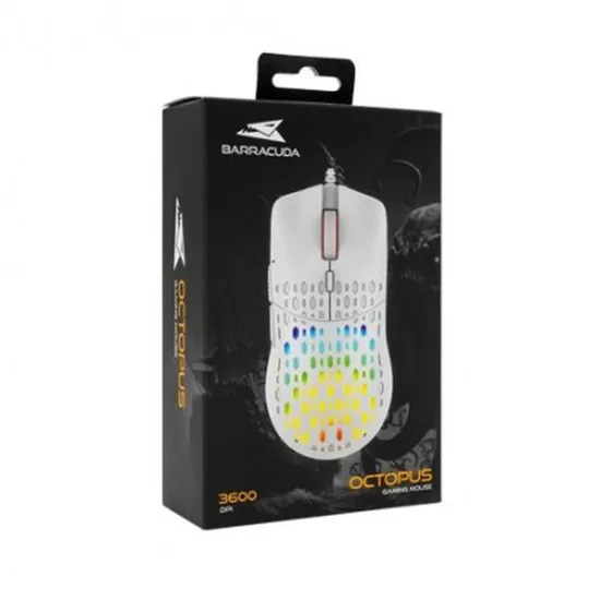 SOURIS BARACUDA OCTOPUS WHITE