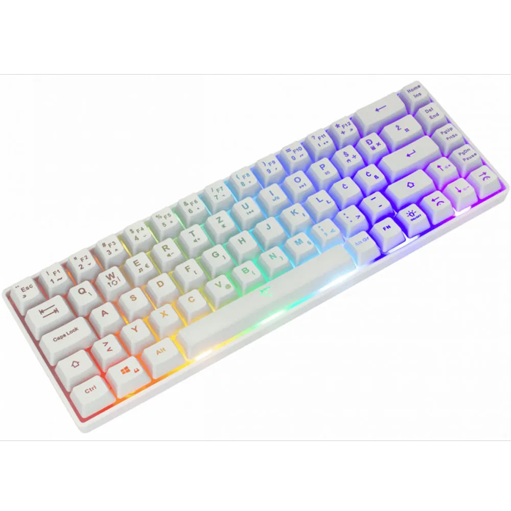CLAVIER WHITE SHARK GK-2201 RONIN WHITE
