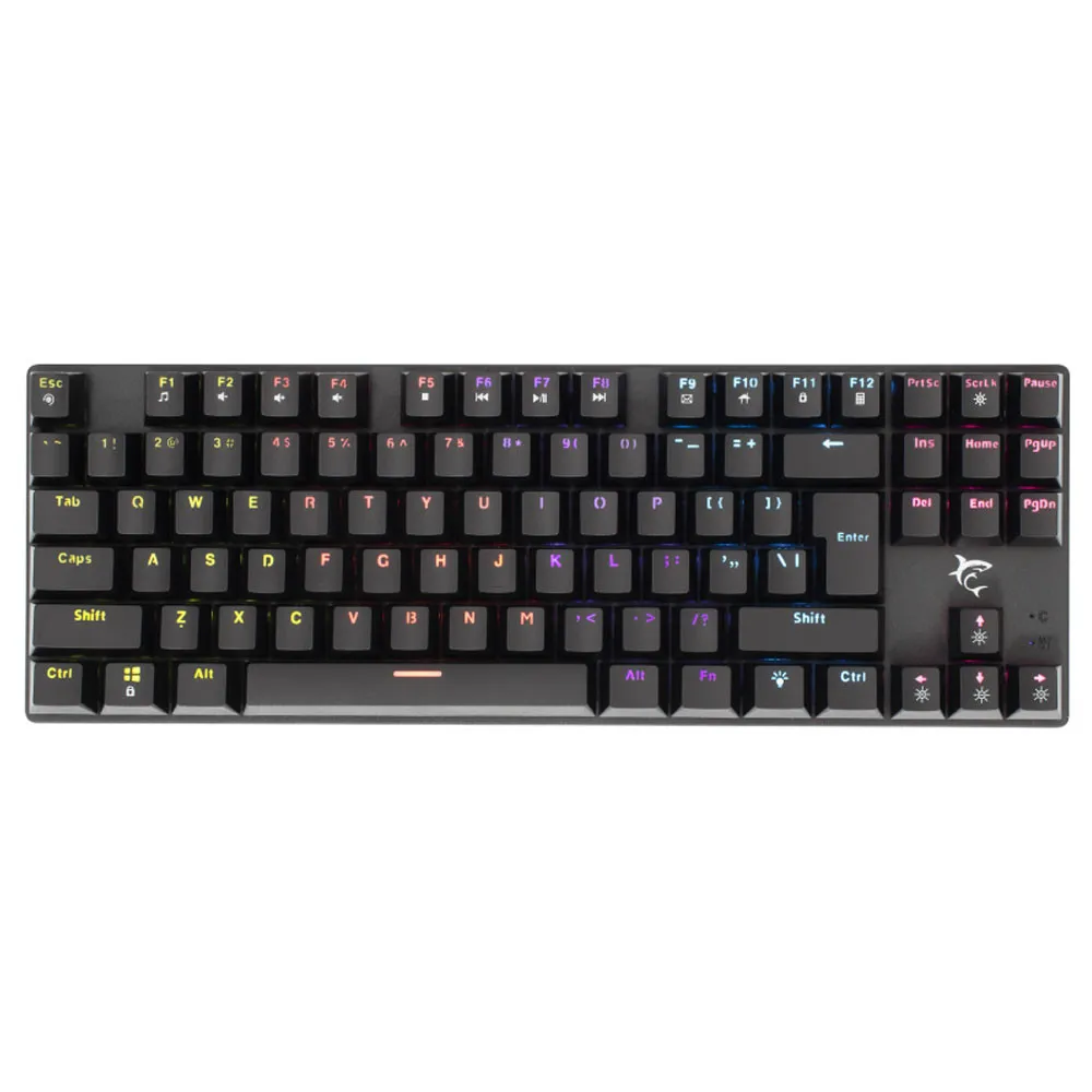 Clavier Gaming mécanique White Shark Commandos RGB Noir