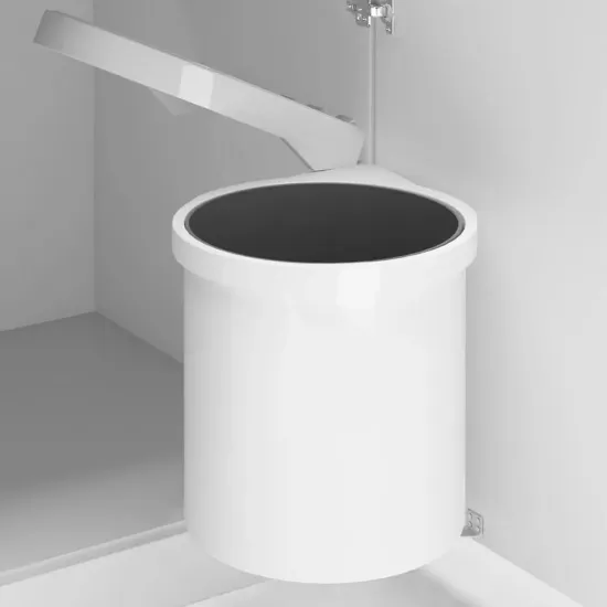 Poubelle encastrable blanche P-270 GOLLINUCCI
