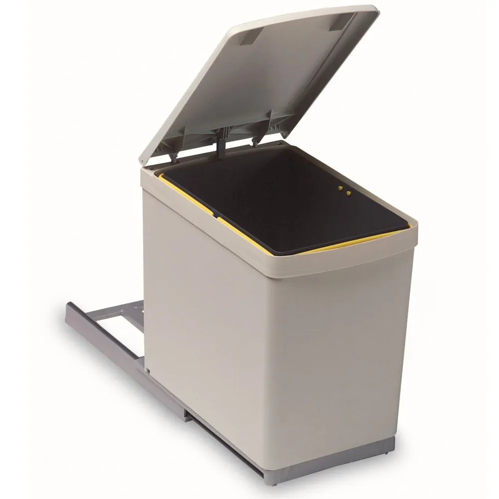 Poubelle encastrable beige F-280 GOLLINUCCI