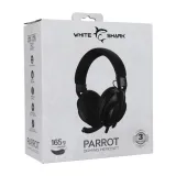 MICRO CASQUE WHITE SHARK PARROT BLACK