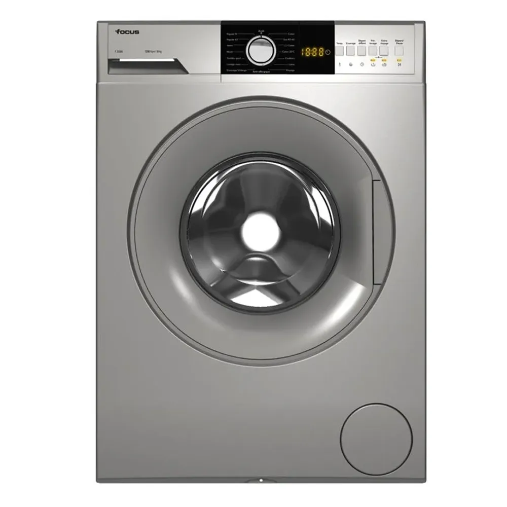 Machine à Laver AUTO 8Kg F1208S Silver FOCUS