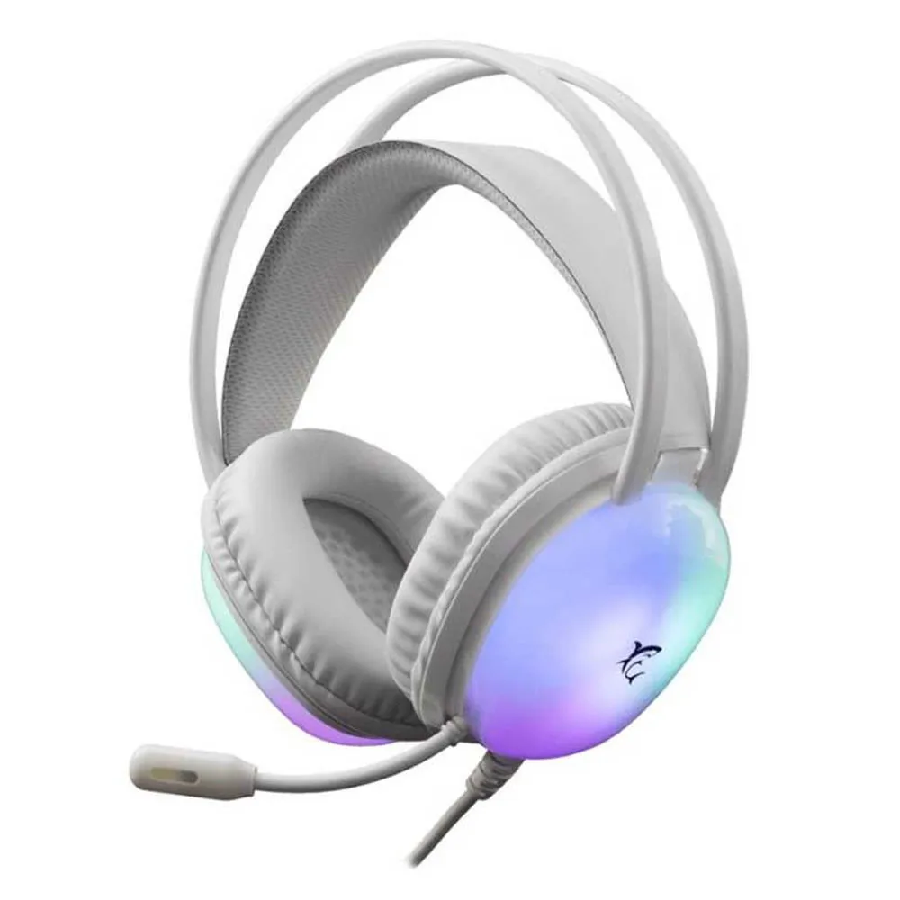 Micro-Casque Gaming Filaire WHITE SHARK PEACOCK RGB Blanc