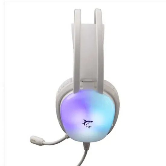 Micro-Casque Gaming Filaire WHITE SHARK PEACOCK RGB Blanc