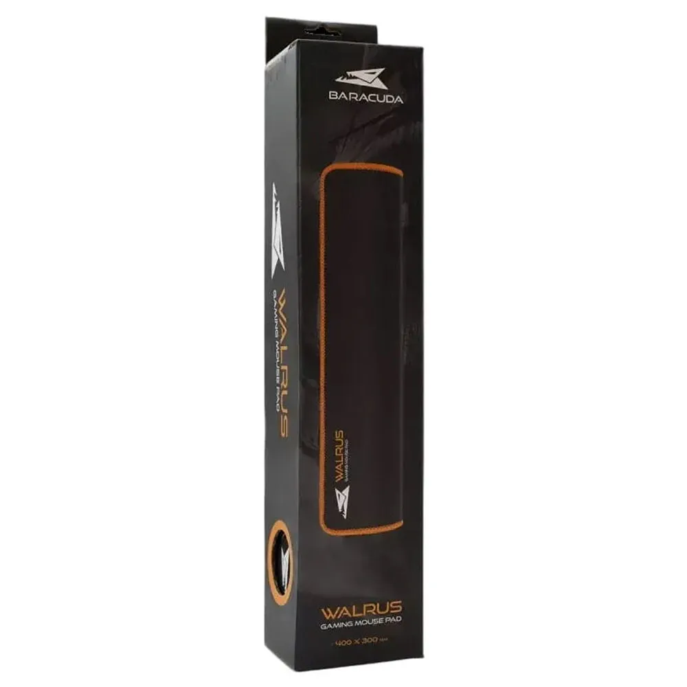 Tapis Souris Gamer BARCUDA WALRUS Noir-Orange