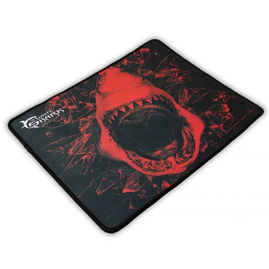 Tapis Souris WHITE SHARK Gamer SKYWALKER Noir-Rouge