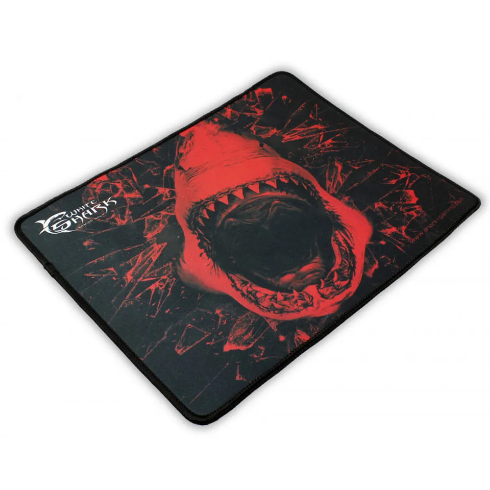 Tapis Souris WHITE SHARK Gamer SKYWALKER Noir-Rouge