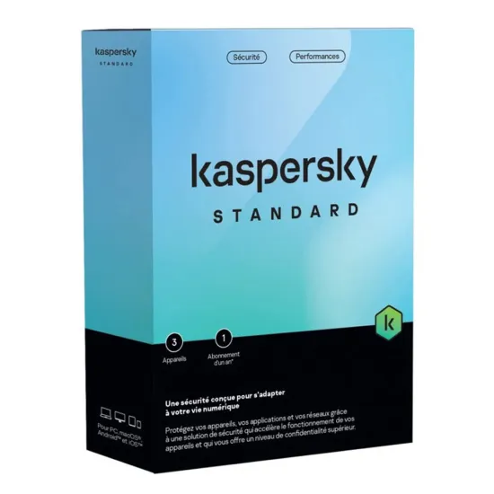 Antivirus KASPERSKY Plus 3 poste 1an