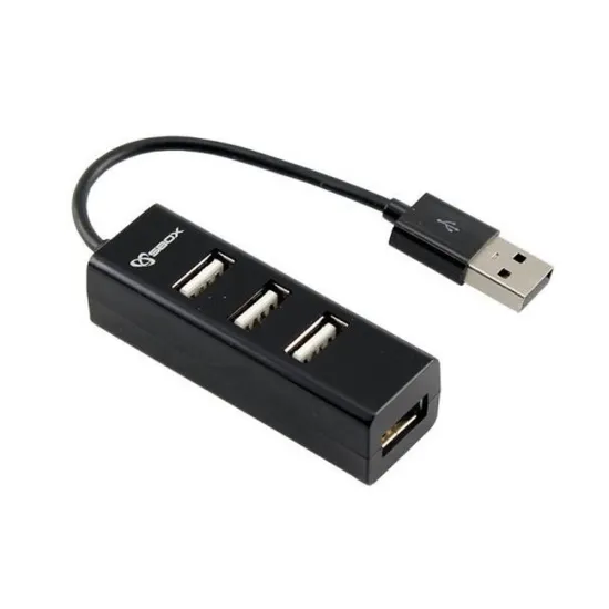 Hub SBOX USB 4 ports Noir
