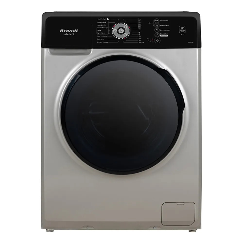 Machine À Laver Automatique BRANDT 8Kg BAL82SBL Silver