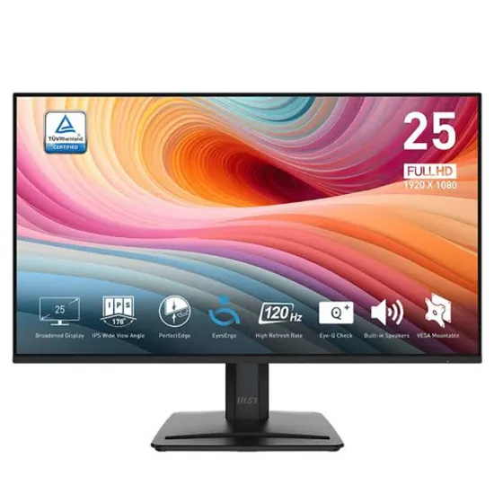 ECRAN MSI PRO MP251 E2 IPS-120Hz HDMI-DP-VGA-HP