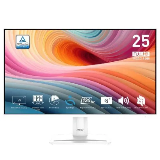 Écran MSI PRO MP251WE E2 24.5" Full HD IPS 120 Hz Blanc