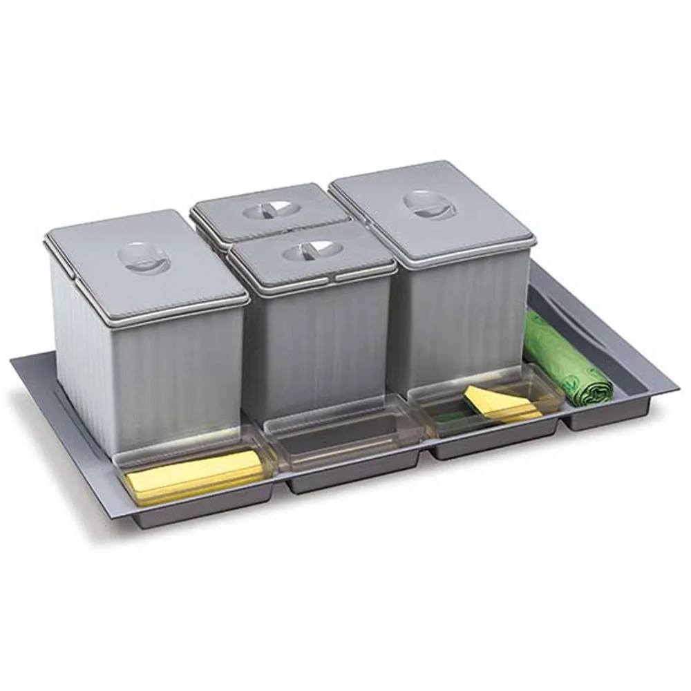 Kit poubelle tiroir gris 90-906 GOLLINUCCI