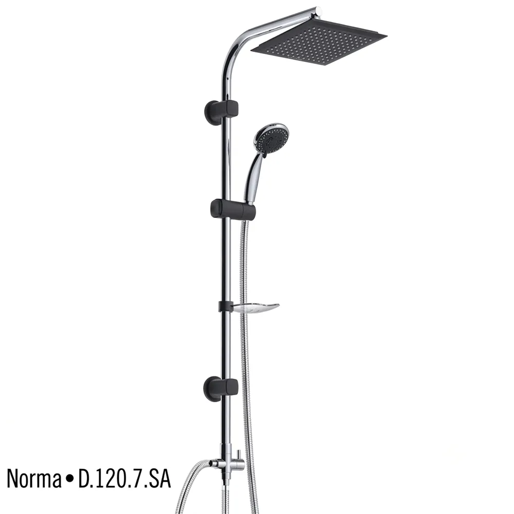 Colonne De Douche Noire 120-7-SA DUXXA