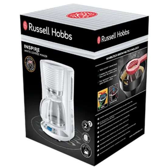 Cafetière Russell Hobbs Inspire 1000 watts 1.25 Litres 24390-56 Blanc