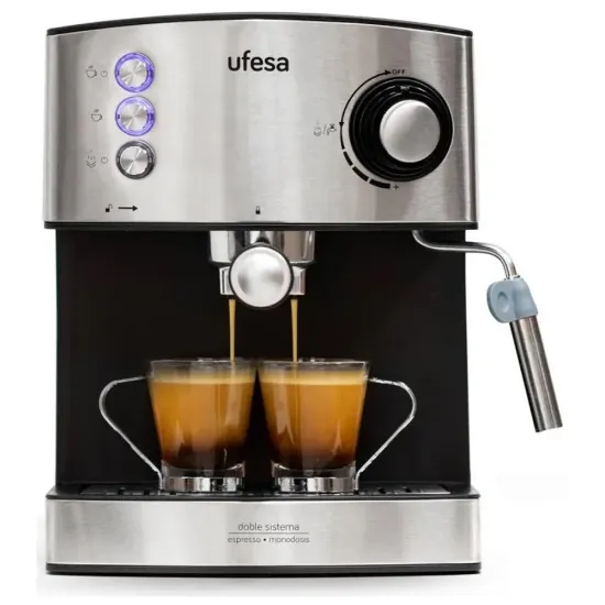 Machine à Café Expresso et Cappuccino UFESA 850W CE7240 Inox