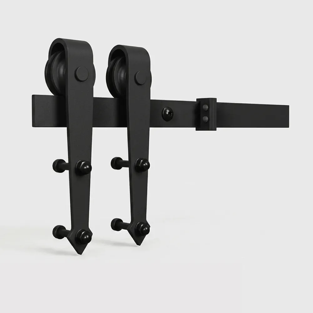 Kit de 1 porte complet 2 mètre en acier noir
