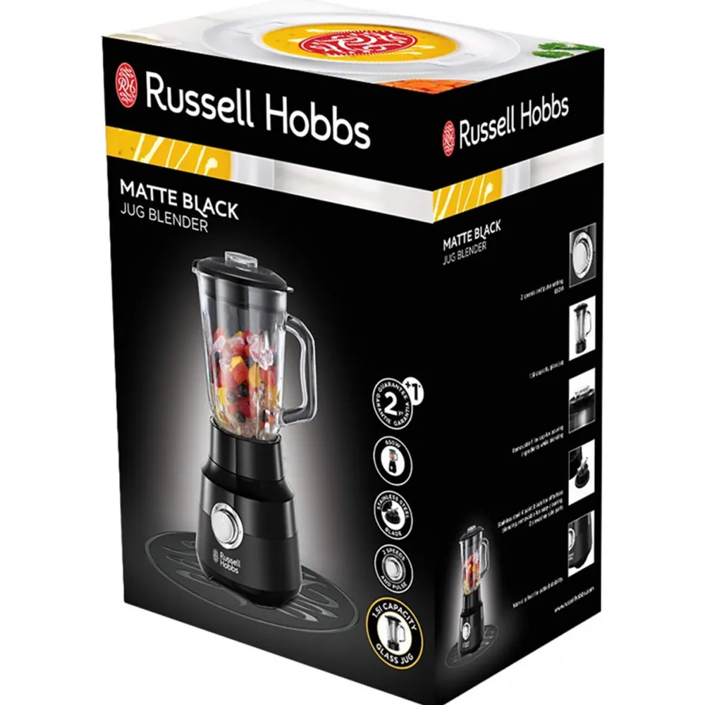 Blender Russel Hobbs Matte Black 650 watts 24722-56 Noir