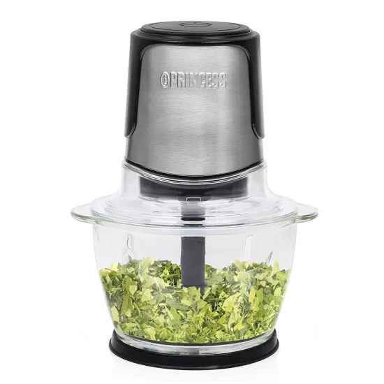 Hachoir PRINCESS bol en verre 1L 300W 221051 Silver