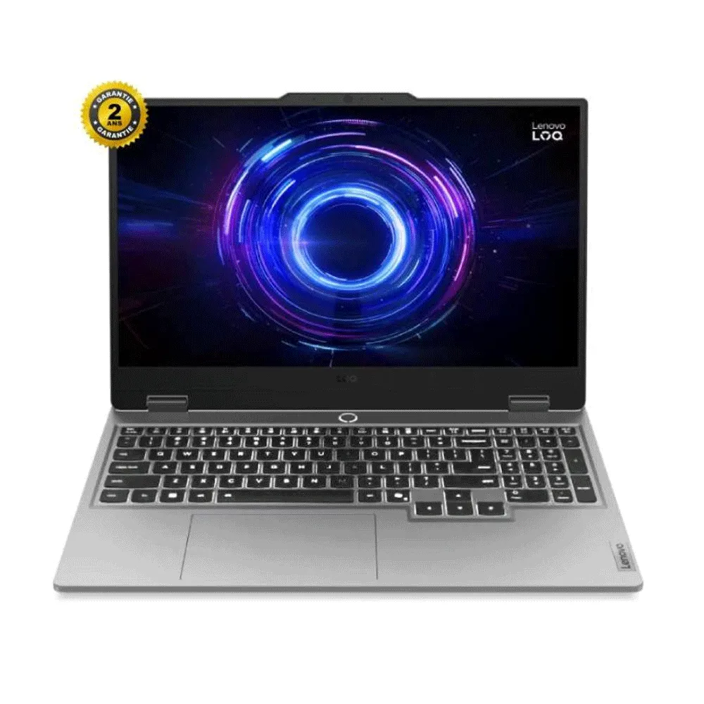 Pc Portable LENOVO LOQ-15IRX10 I5-13450HX 16Go 512Go SSD RTX5050 Gris Windows
