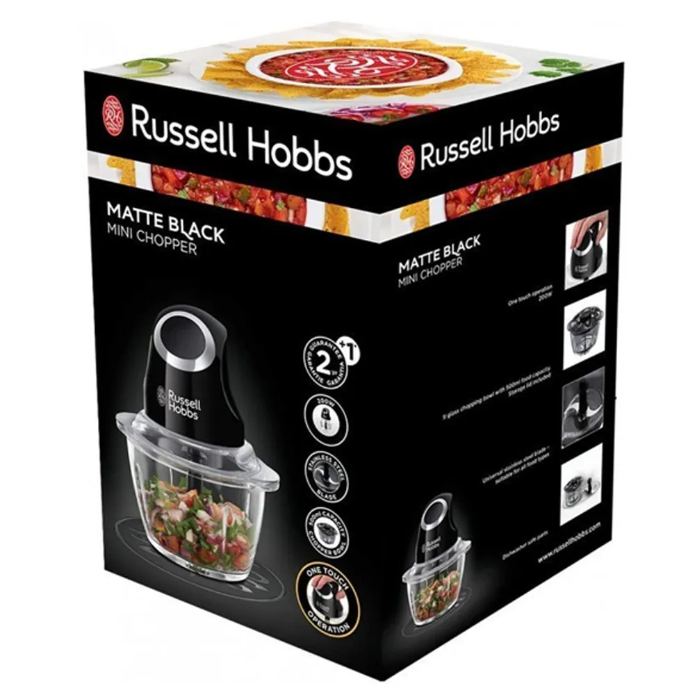 Mini Hachoir RUSSELL HOBBS matte Desire 200W 24662-56 Noir