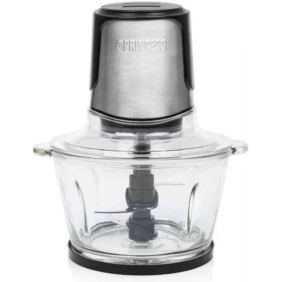 Hachoir PRINCESS bol en verre 1.5L 300W 221052 Gris