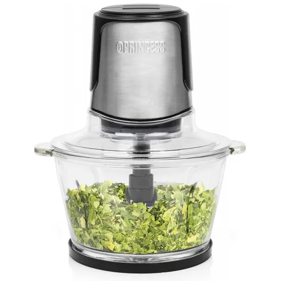 Hachoir PRINCESS bol en verre 1.5L 300W 221052 Gris