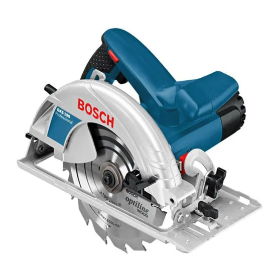 Scie circulaire professionnelle GKS 190 1400 W BOSCH