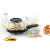 Machine 3 En 1 KIWI Omlette, Popcorn Et Crêpes 800W KSM-2418 Noir