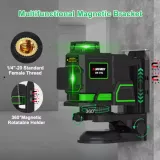 Niveau Laser 3D à 12 lignes SNDWAY SW-373GCH LD vert