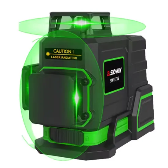 Niveau Laser 3D à 12 lignes SNDWAY SW-373GCH LD vert