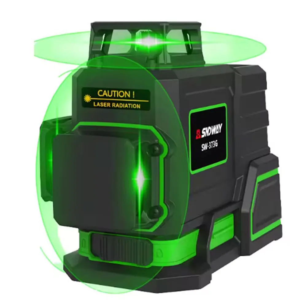 Niveau Laser 3D à 12 lignes SNDWAY SW-373GCH LD vert