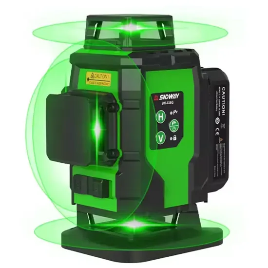 Niveau Laser 4D à 16 lignes SNDWAY SW-416G vert 4 axes