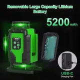 Niveau Laser 4D à 16 lignes SNDWAY SW-416G vert 4 axes