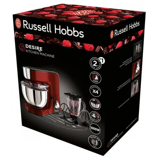 Robot RUSSELL HOBBS Multifonction Desire 1000W Rouge