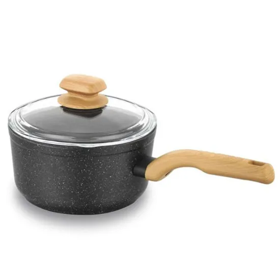 Casserole KORKMAZ Montana 18cm Avec Couvercle A1240 Noir