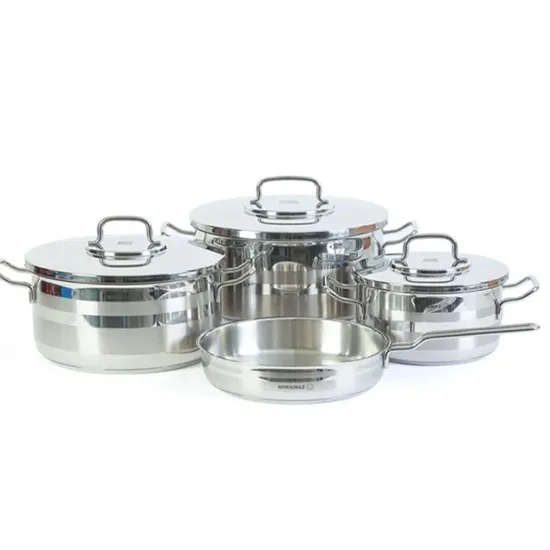 Batterie De Cuisine Korkmaz Astron A2054 7 Pièces Inox