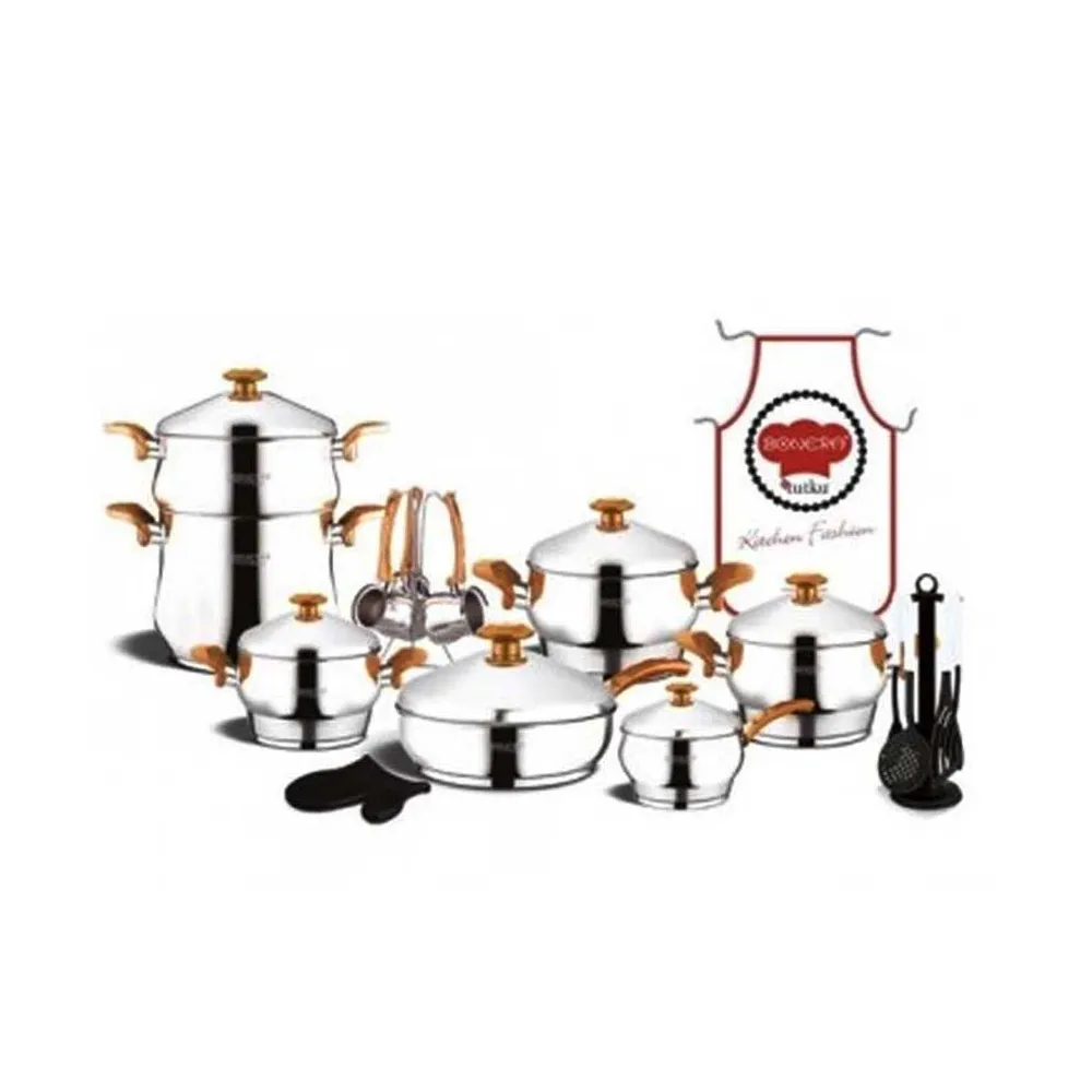 Batterie De Cuisine BONERA 38Pieces Monza Inox
