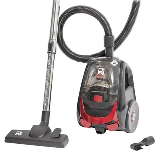 Aspirateur Sans Sac Di4 700W 1.5L Aspirovac Cyclone Noir-Rouge