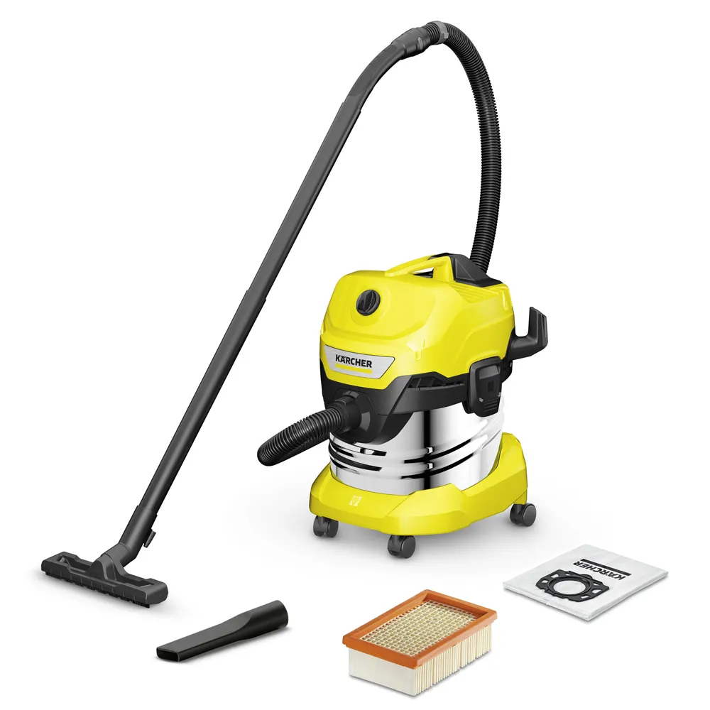 Aspirateur Eau Et Poussière KÄRCHER 1000W WD4 S-V Noir-Jaune